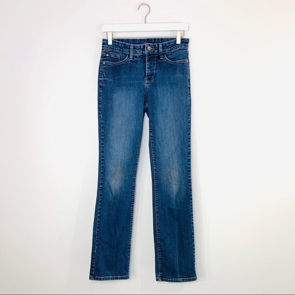 NYDJ Straight Leg Medium Wash Jeans